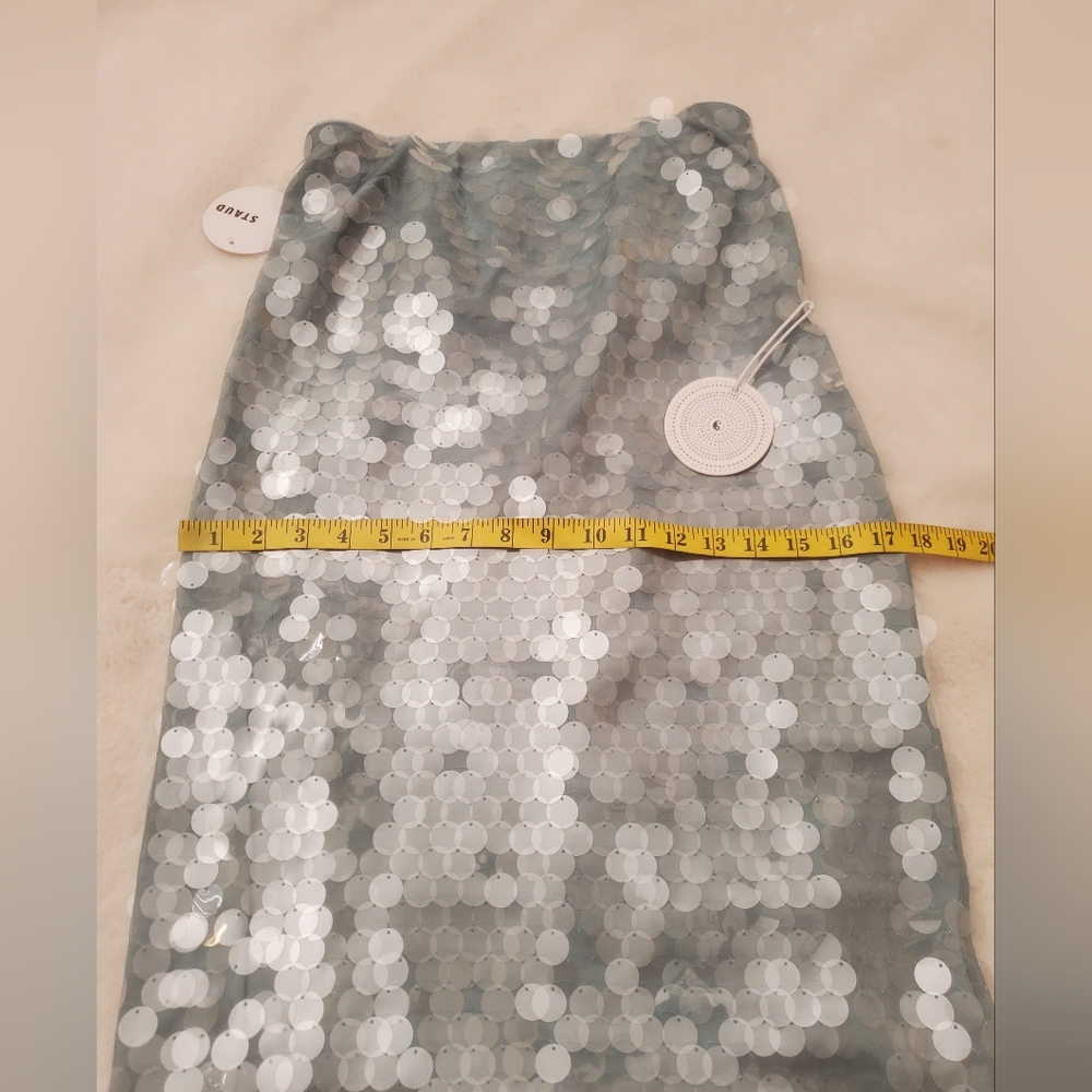 New STAUD Casey Dress Mist Size 2 - Picture 8 of 16